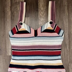 Missoni Vibrant Striped Knit Tank Top